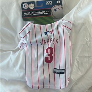 MLB Pet Jersey with Red Stripes